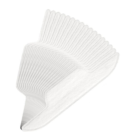 100 Pcs Hat Sweat Liner  Absorbent Sweat Pad Odor Soft Hat Sweat Protector Disposable Hard Hat Sweatband