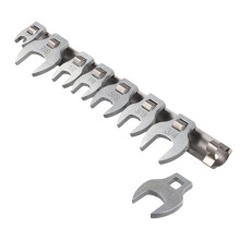 3/8 Inches Nut Crowfoot Wrench Set Horn Wrench Heads Square Heads Hardware Tool Wrench of Imperial Bullhorn Wrenches