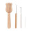 4 Prongs Wood Knitting Fork with Curved Tip Knitting Hook Large 1