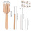 4 Prongs Wood Knitting Fork with Curved Tip Knitting Hook Large 3