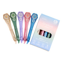 5 stuks gladde beige correctietape voor verborgen foutdekking
