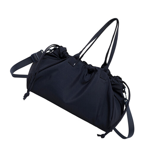Casual Folded Bucket Purse Large-Blue (30cm