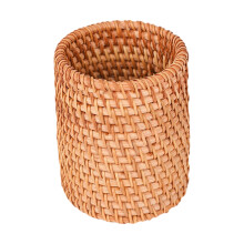 Handmade Rattan Pencil Cup Light Weight-Straight pen holder