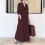 Comfortable Polyester Hijab Friendly Long Robe Long-Black L 7
