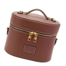 Cosmetic Organizer Bag with Easy Carry Handle Travel-brown