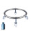 Movable Gas Cylinder Base Round Gas Cylinder Holder-Silver 1