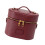 Modern Oval Shape Beauty Case Makeup Bag For Storing-Burgundy 1