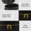 Oval Travel Cosmetic Bag With Adjustable Strap Removable-Black 2