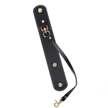 Fashionable PU Leather Towel Glove Holder Strap with-Black
