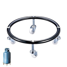 Household Gas Tank Base Movable Gas Tank Base Replacement-Black