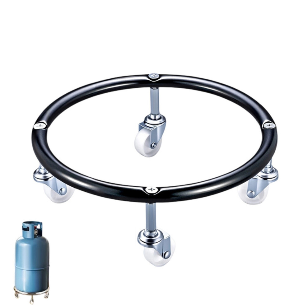 Gas Cylinder Base Movable Gas Cylinder Base Storage- Black 7696001963982