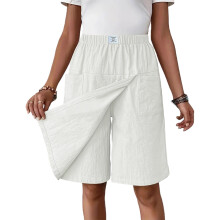 Women's Stylish Polyester Skort With Pockets Perfect-Ivory XL