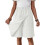 Women's Stylish Polyester Skort With Pockets Perfect-Ivory XL 1