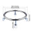 Household Gas Tank Base Universal Wheel Kitchen Rack-Black 4