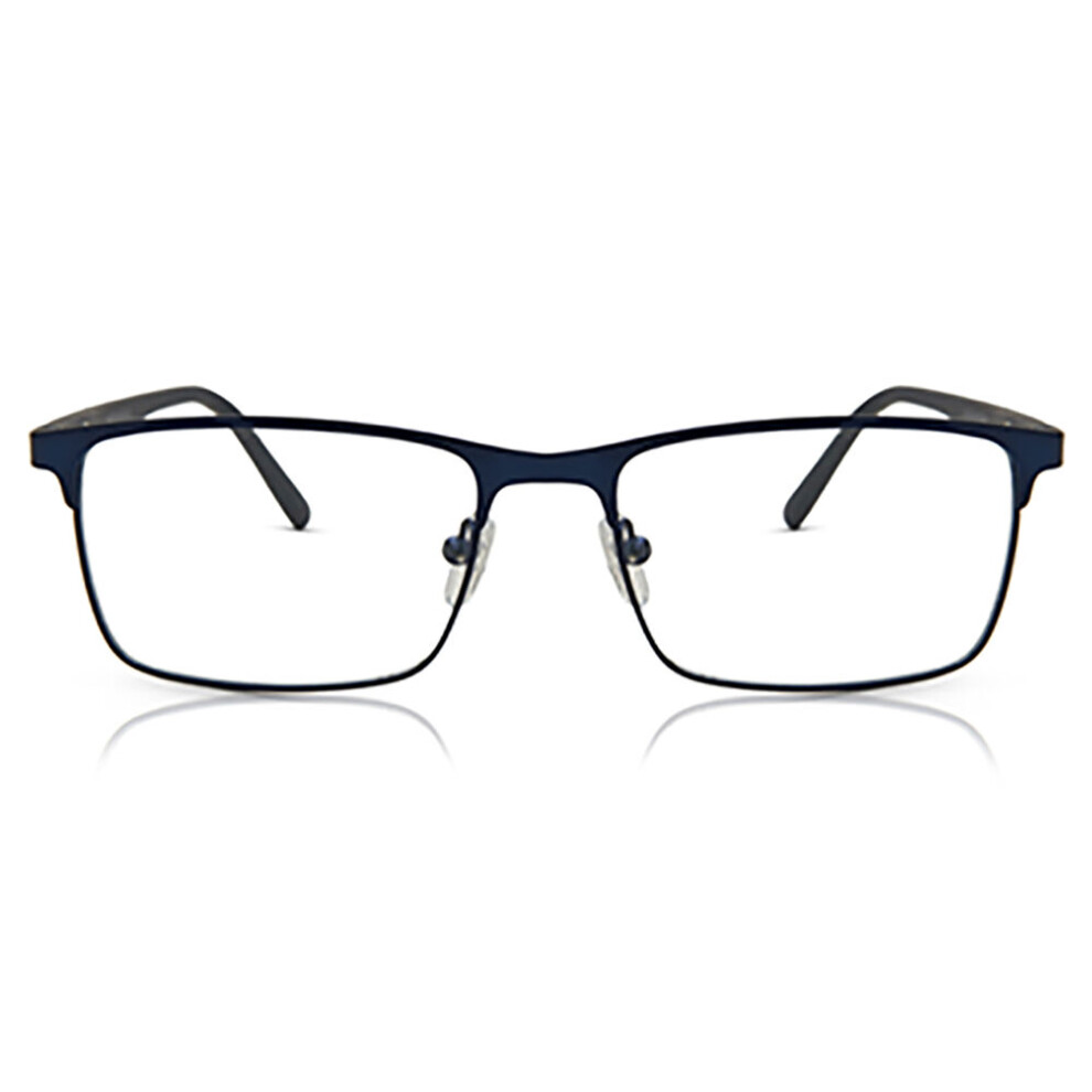 Smartbuy Collection Full Rim Rectangle Blue Blaire Asian Fit 605B Unisex Eyeglasses