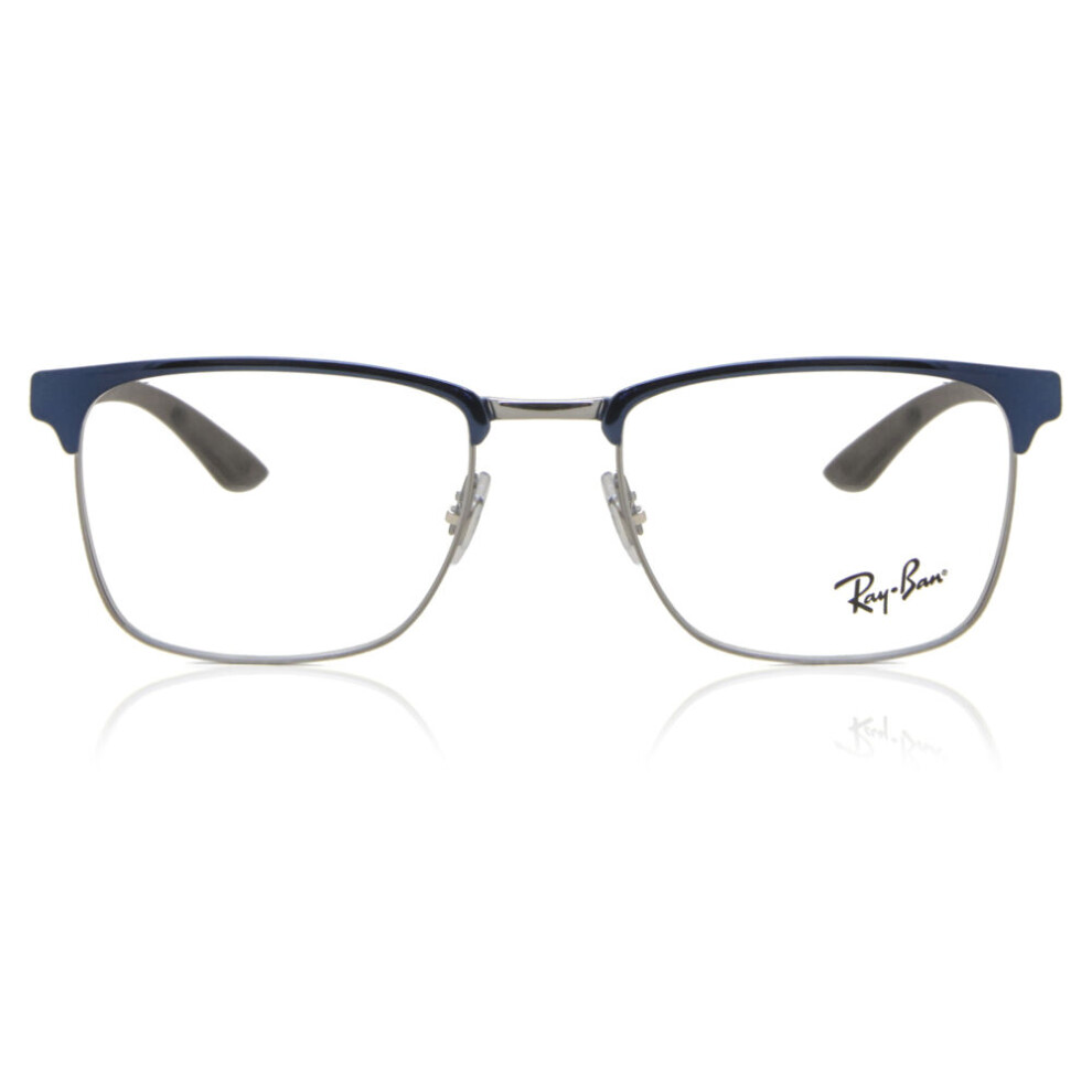 Ray-Ban RX 8421 Rectangle Square Glasses 54mm Blue Acetate - Image 4