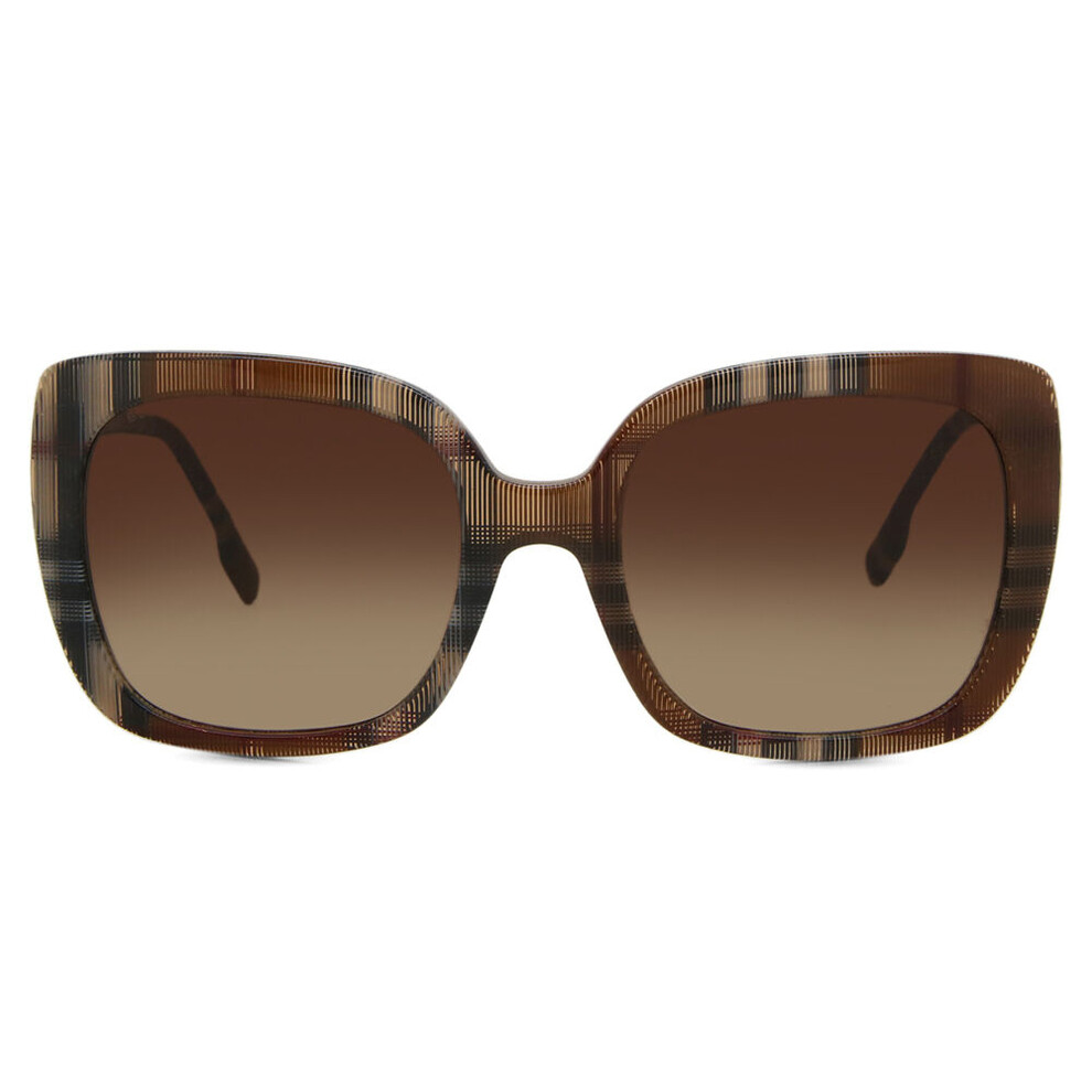 Burberry Woman Sunglass Caroll - Frame color: Brown Check, Lens color: Gradient Brown - Image 5