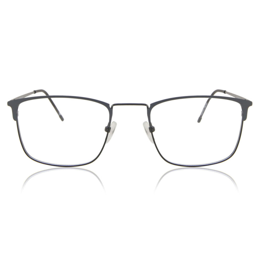 Smartbuy Collection Full Rim Square Gunmetal Black Noe 893C Unisex Eyeglasses