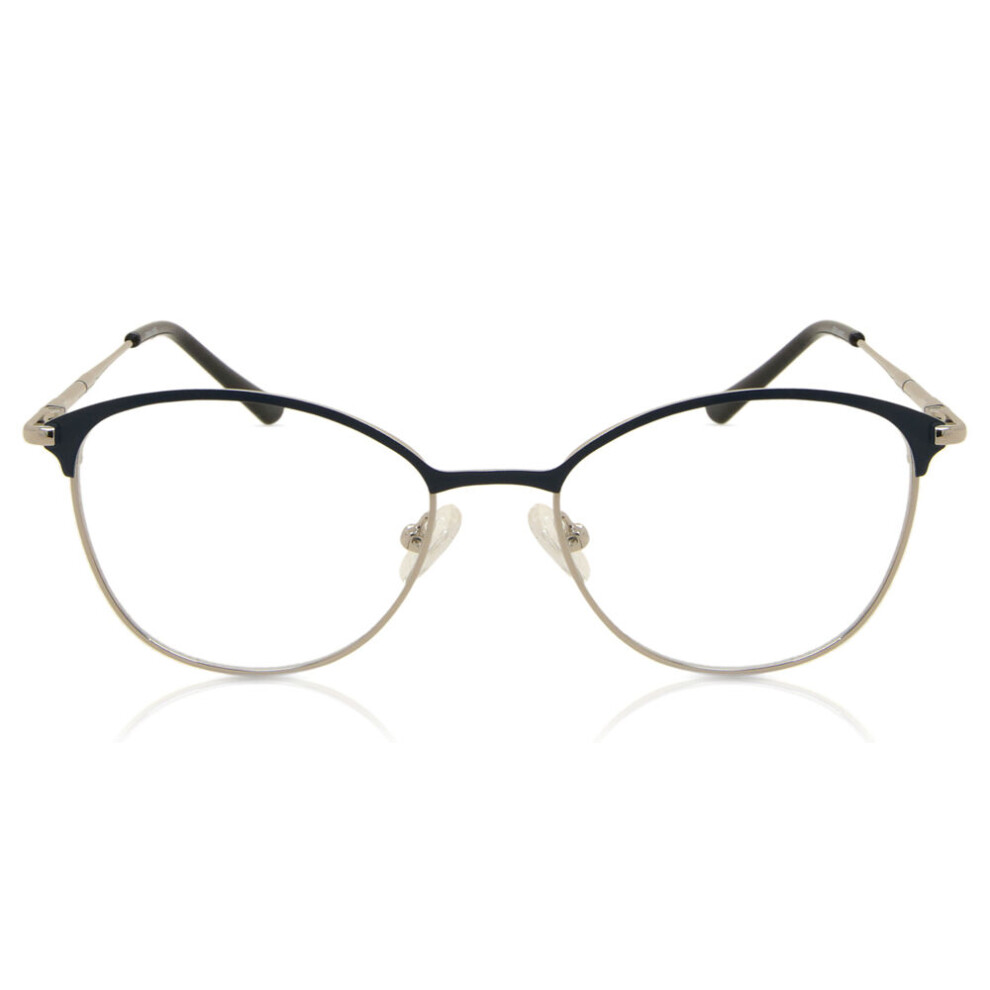 Smartbuy Collection Silver Full Rim Square Shiny Denzel M295d Unisex Eyeglasses