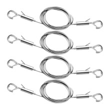 4PCS Adjustable Picture Hanging Wire Kit,,3.3FT 6.6FT Stainless Steel Wire for Hanging Mirrors,Picture Frame,Signs