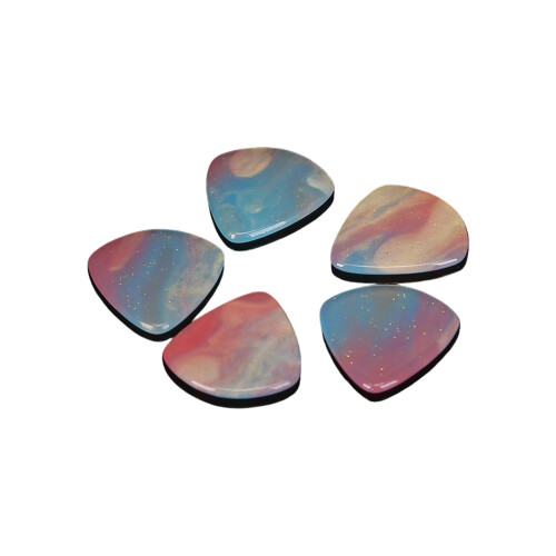 5PCS Quick Playing Guitar Picks Featuring Nonslip-carmine