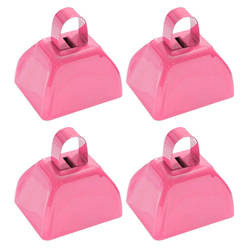 4er-Pack Antirust Cheering Instruments Kuhglocken-Set für-Rosa