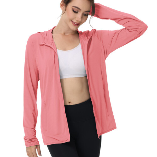Upgrades Summer Windproof Sun Protective Jacket-sunset powder M