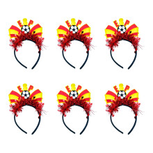 6Pcs Festival Football Tournament Hair Accessories Various-3