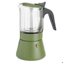 RVS Italiaanse Cafetière Inoxibar Lichtgroen 6 Tassen
