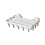 Sturdy Plastic Laundry Organizers With Multiple Clip For-White 1