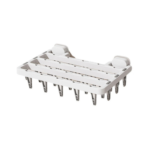 Sturdy Plastic Laundry Organizers With Multiple Clip For-White