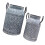 Decorative Pitcher Vases Flower Holders-Washed silver size 1
