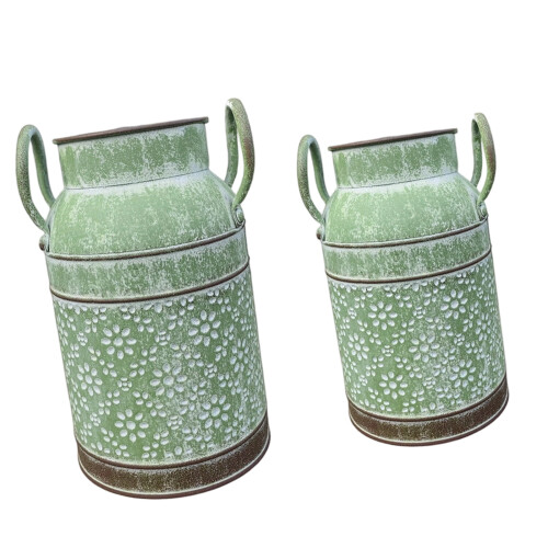 Decorative Pitcher Vases Rustics Flower-Washed green siz