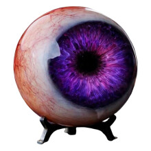 Horrific Gothic Eyeballs Sculpture Scary Realistic-Purple