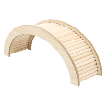 Dwarf Hamster Hideouts Natural Wood Climbing Ladder for Small-3