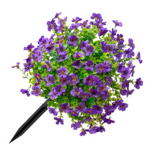 Künstliche Blume mit Erdspieß. Wetterbeständige-Lila