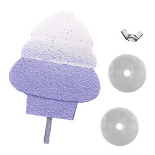 Comfortable Resins Perch For Parrots To Rest Play And-Purple
