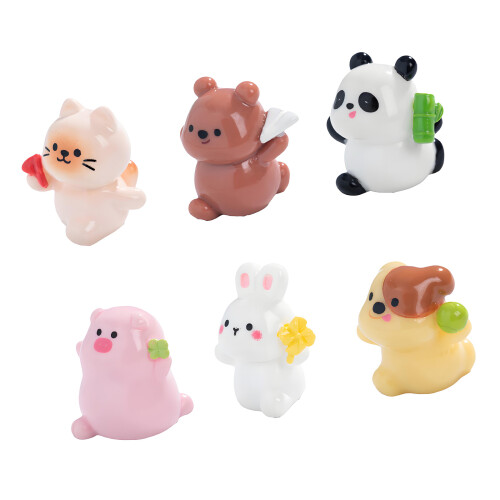Mini Resin Cats Bulk Tiny Dog Set for Potted Miniature