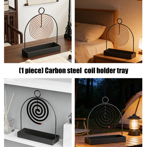 Heat Resistant Mosquitos Coil Ashes Catcher With Elevated-1 2