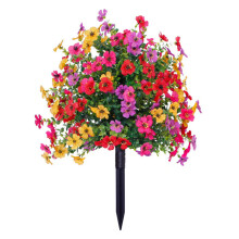 Realistic Artificial Flower With Ground Stake Weather Resistant
