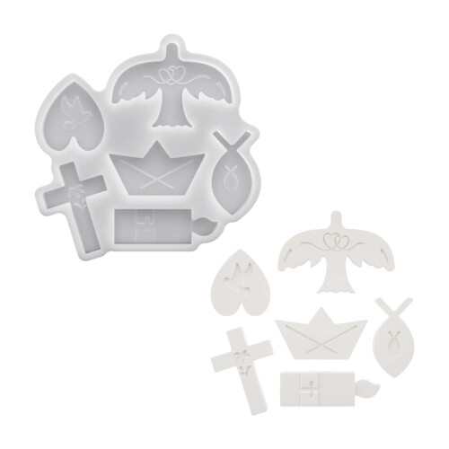 Easy Releases Heart Shaped Silicone Mould For Creative Crafting