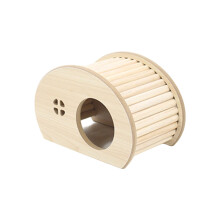 Small Hamster House Wood Hideouts Climbing Ladder Habitat-6