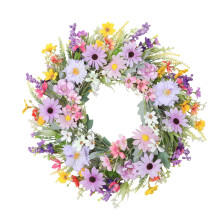Artificial Wreath with Realistic Flower And Leaves Decorative