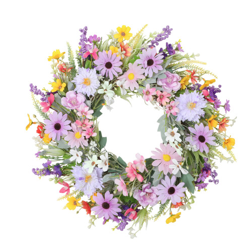 Artificial Wreath with Realistic Flower And Leaves Decorative