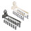 Quick Drying Foldable Clothes Rack With Strong Adhesive-Gray 3