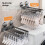 Foldable Clothes Hanger With 8 Clip Ideal For Drying Sock-Gray 4