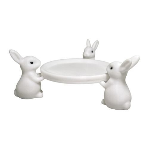 3D Printed Rabbit Figurine With Functional Storage-Pack of six 1