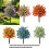 Realistic Flower Stake 22Inch High Artificial Plant-White 7