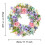 Realistic Rose Hydrangea Wreath With Leaves for Door Hallway 3