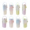 Flacons sous vide de couleur dégradée, tasse isolée-Vert 600ml 2